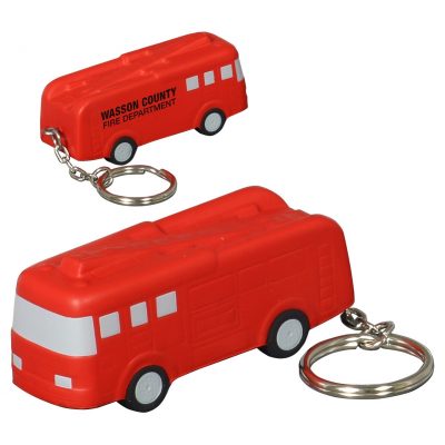 Fire Truck Stress Reliever Key Chain