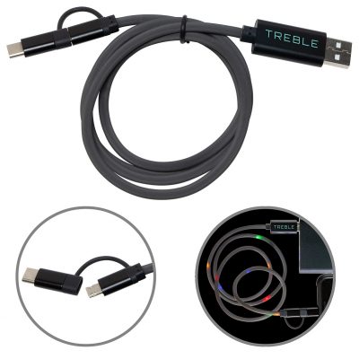 Treble 3-in-1 Light-Up Charging Cable