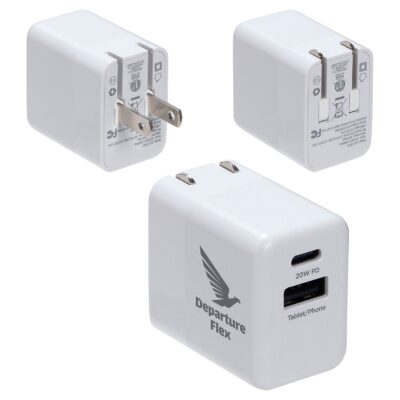 Sonic 20W Fast USB-C PD Charger with Dual Outputs